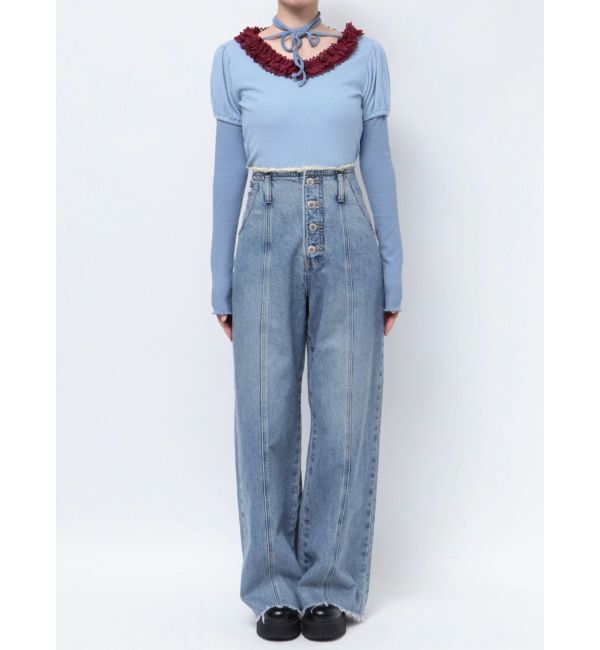 jouetie「【Something &times;PosTokyo】BELTLESS WIDE DENIM」|デニム|