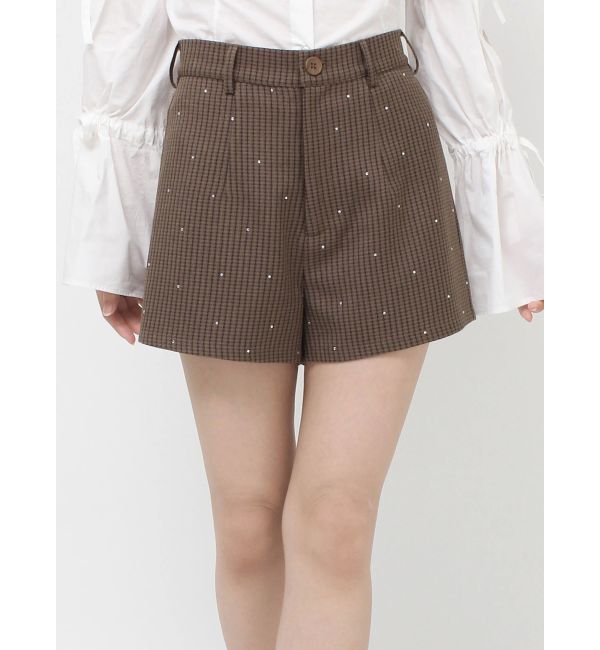 jouetie「ラインストーンショートパンツ【セットアップ対応】」|その他|