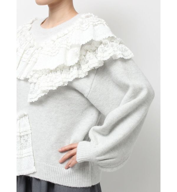 merry jenny「frill frill knit tops」|ニット・セーター|