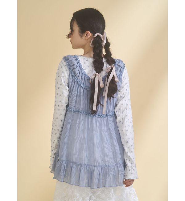merry jenny「シアーギャザーチュニック」|シャツ・ブラウス|