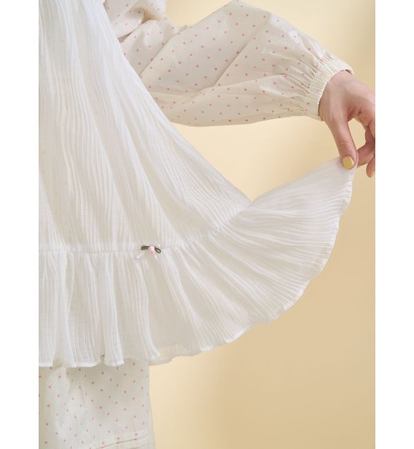 merry jenny「シアーギャザーチュニック」|シャツ・ブラウス|