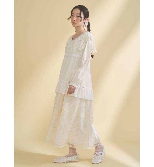 merry jenny「シアーギャザーチュニック」|シャツ・ブラウス|