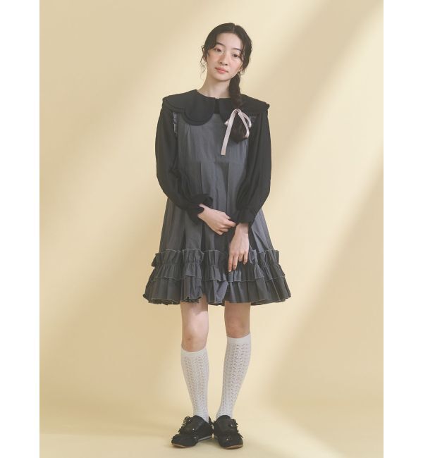 merry jenny「おはなスカラップブラウス」|シャツ・ブラウス|