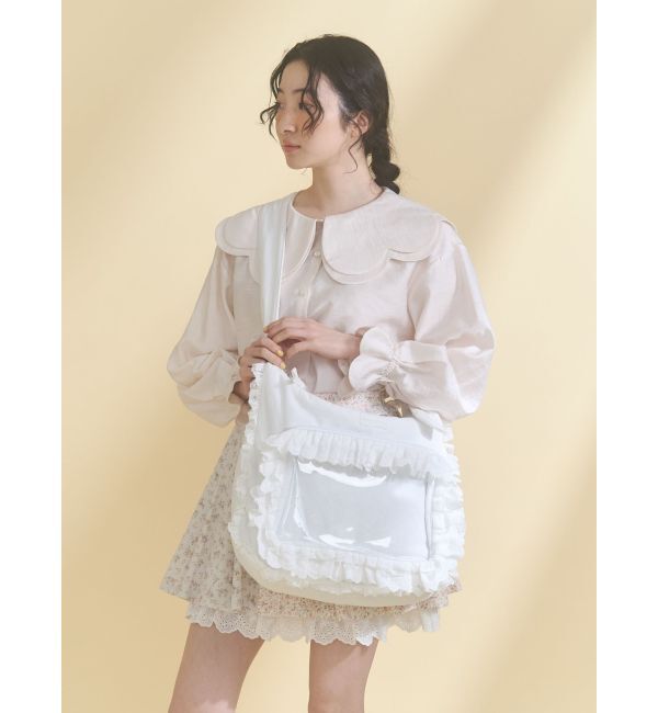 merry jenny「おはなスカラップブラウス」|シャツ・ブラウス|