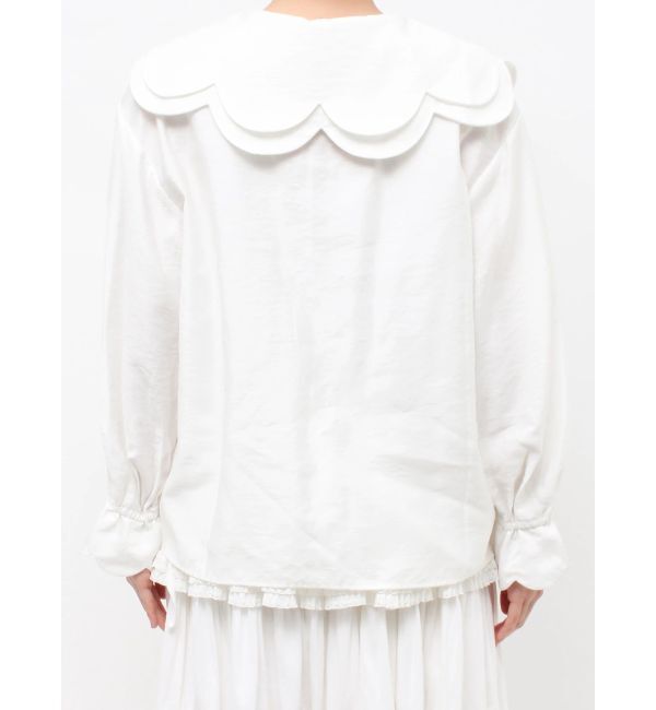 merry jenny「おはなスカラップブラウス」|シャツ・ブラウス|