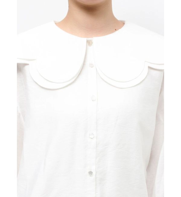 merry jenny「おはなスカラップブラウス」|シャツ・ブラウス|