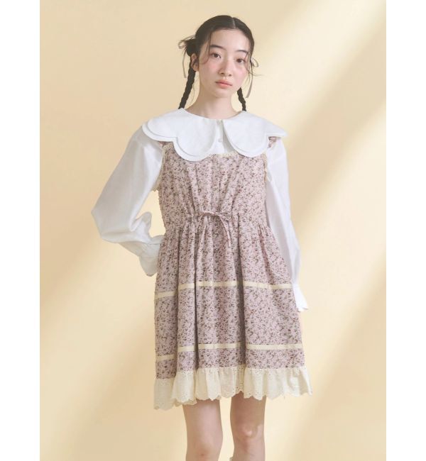 merry jenny「おはなスカラップブラウス」|シャツ・ブラウス|