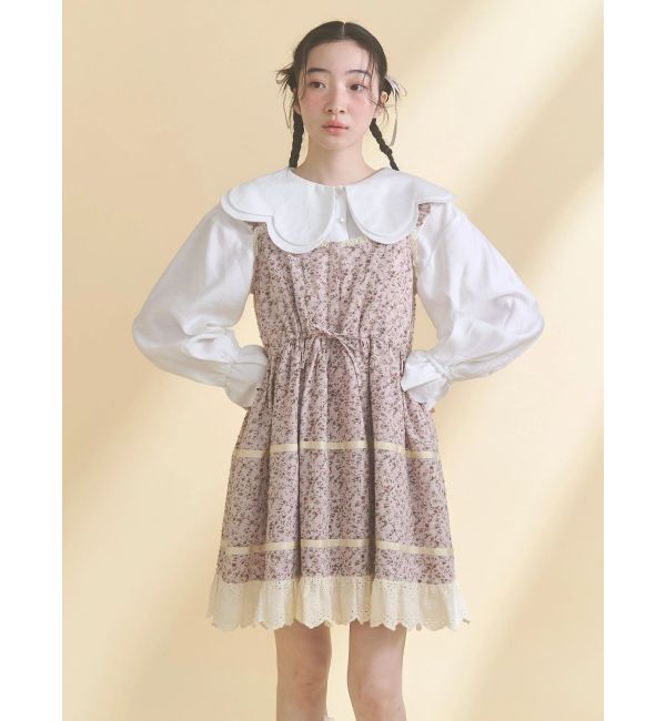 merry jenny「おはなスカラップブラウス」|シャツ・ブラウス|