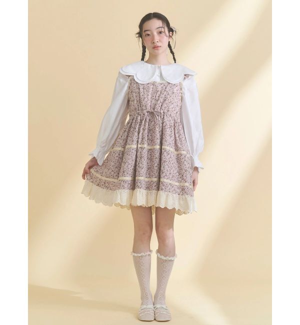 merry jenny「おはなスカラップブラウス」|シャツ・ブラウス|