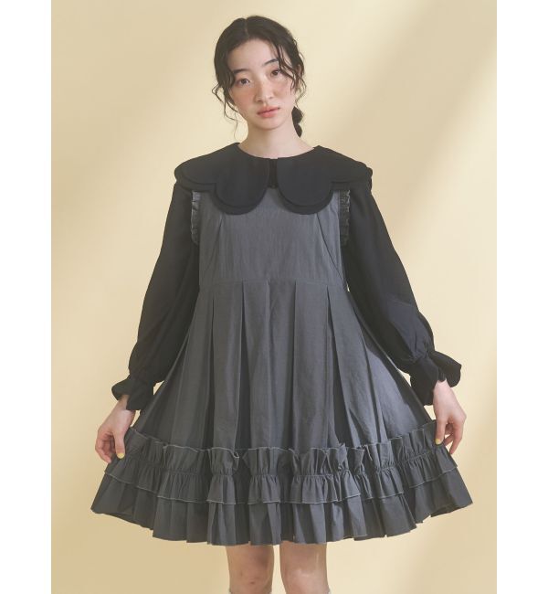 merry jenny「おはなスカラップブラウス」|シャツ・ブラウス|