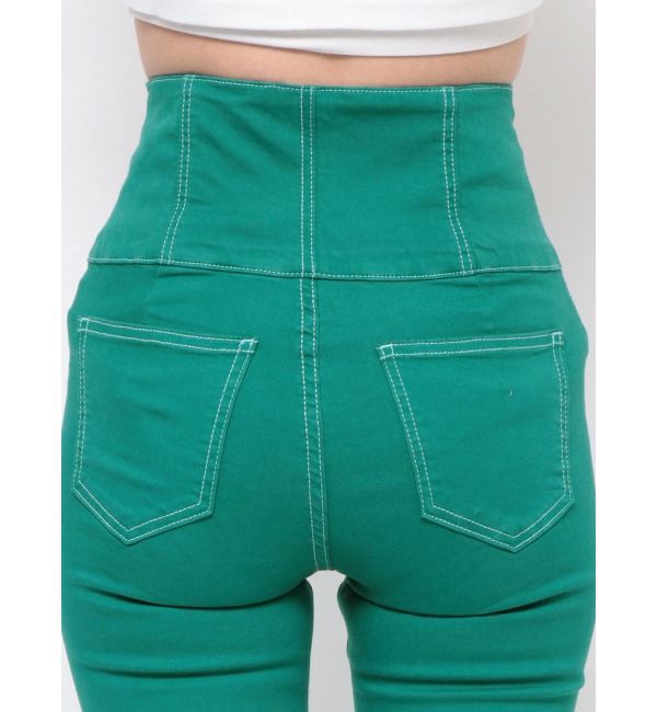 GYDA「ハイウエストボタンカラーパンツ」|その他|