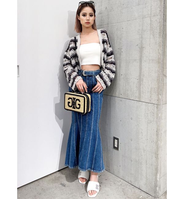 GYDA「ハイウエストバックルベルトデザインマーメイドスカート」|スカート|