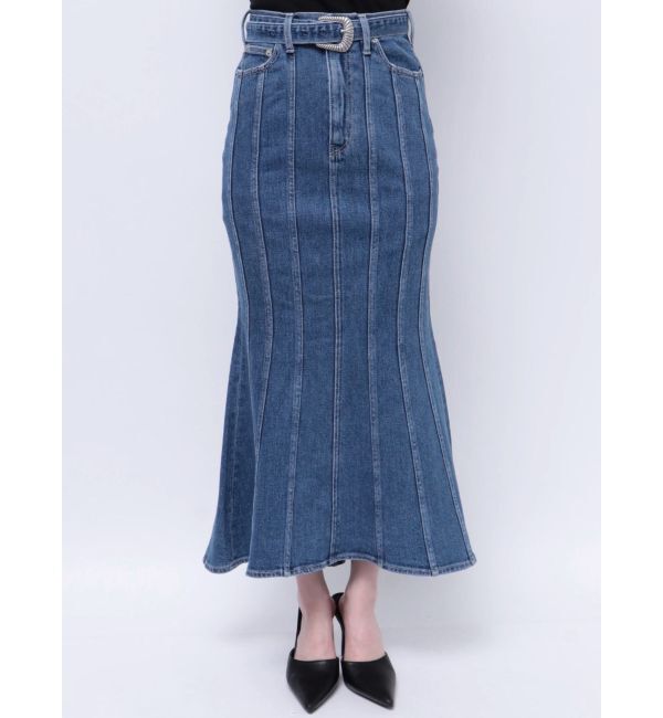 GYDA「ハイウエストバックルベルトデザインマーメイドスカート」|スカート|