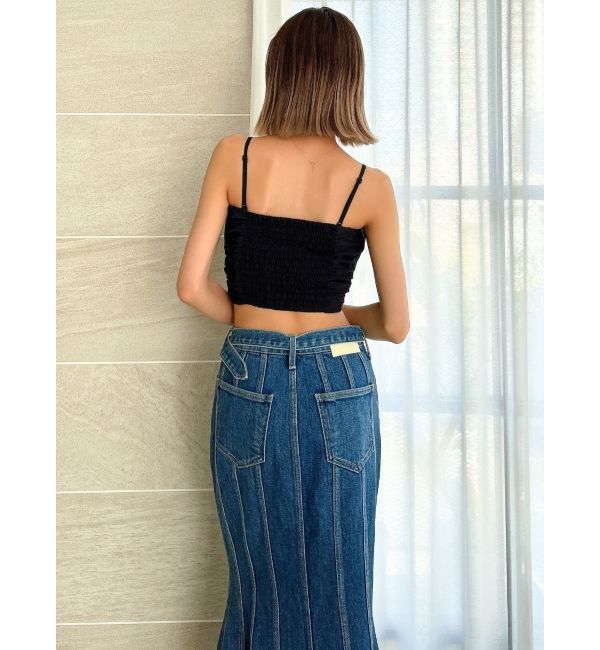 GYDA「ハイウエストバックルベルトデザインマーメイドスカート」|スカート|