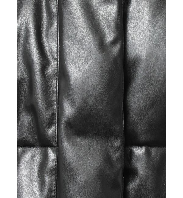 GYDA「2WAYフェイクレザーミドル丈ダウンコート」|ダウン|