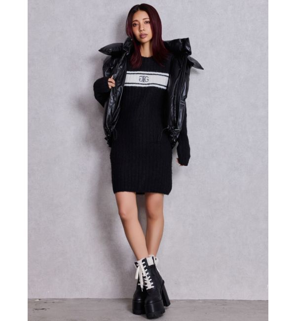 GYDA「2WAYフェイクレザーミドル丈ダウンコート」|ダウン|