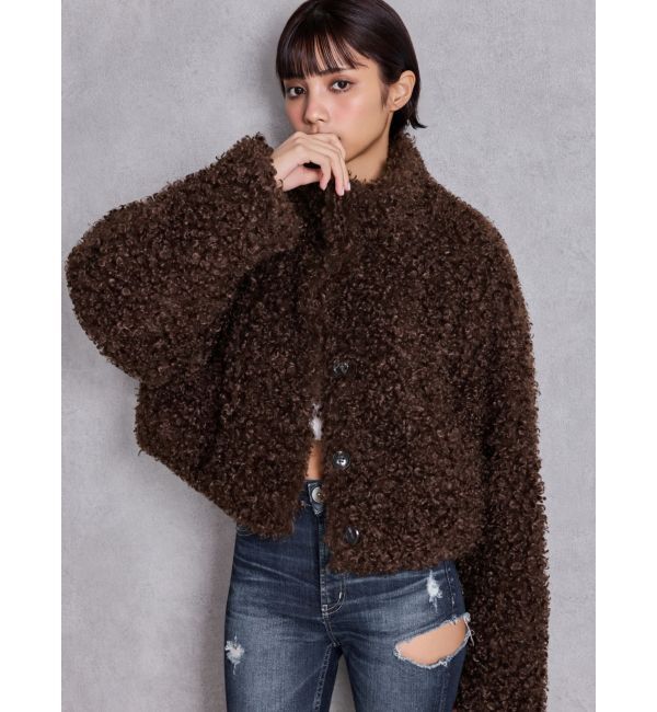 GYDA「プードルフェイクファーコート」|ダウン|