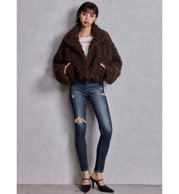 GYDA「プードルフェイクファーコート」|ダウン|