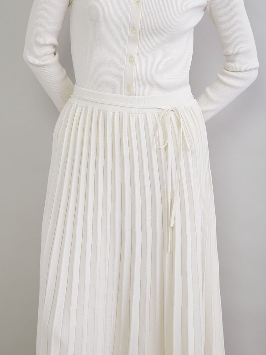 Mila Owen「ニットプリーツスカート」|スカート|