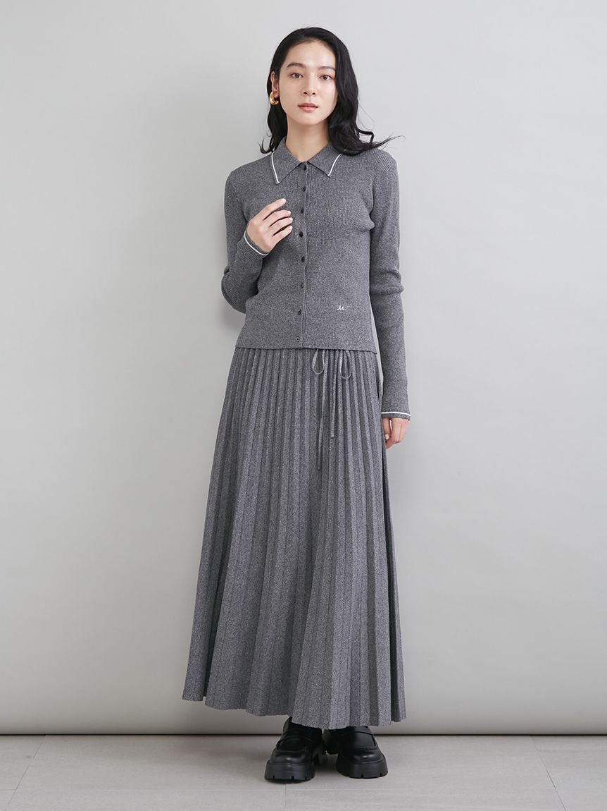 Mila Owen「ニットプリーツスカート」|スカート|