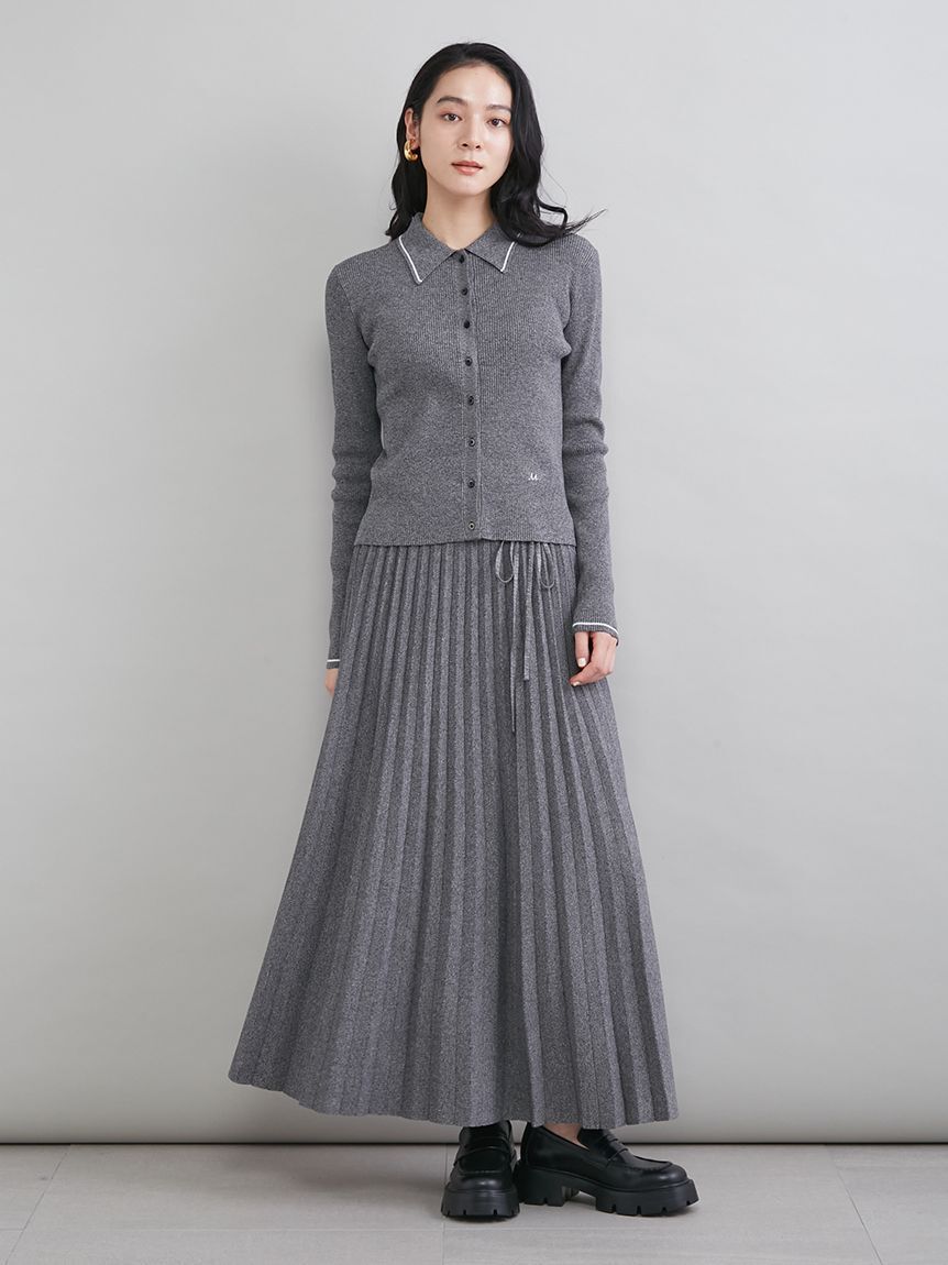 Mila Owen「ニットプリーツスカート」|スカート|