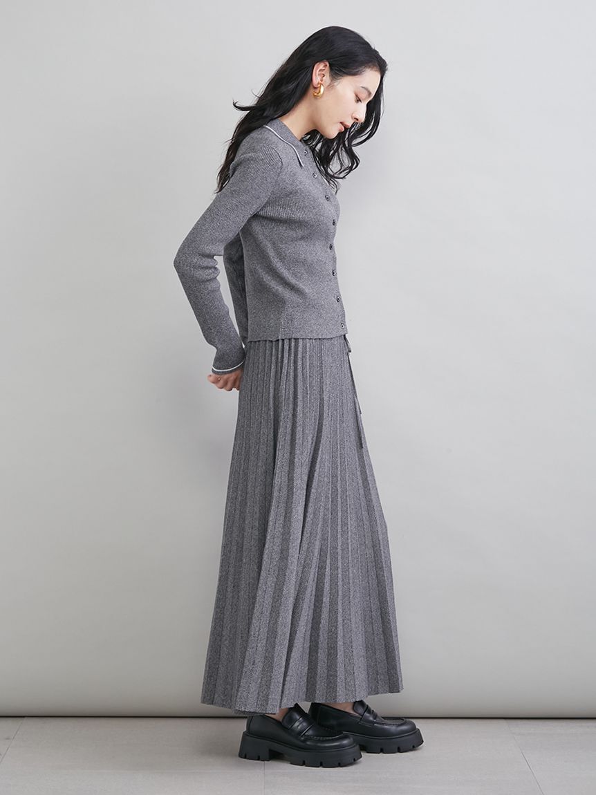 Mila Owen「ニットプリーツスカート」|スカート|