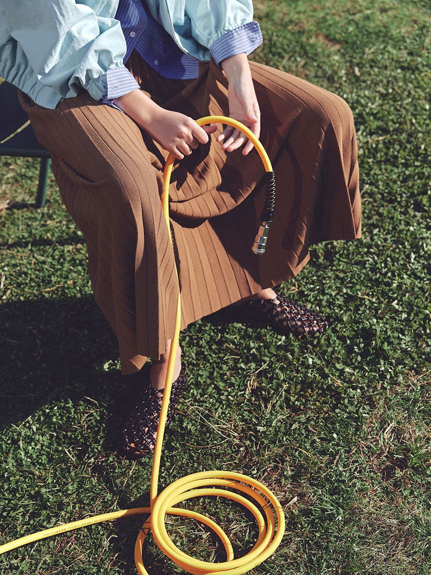 Mila Owen「ニットプリーツスカート」|スカート|