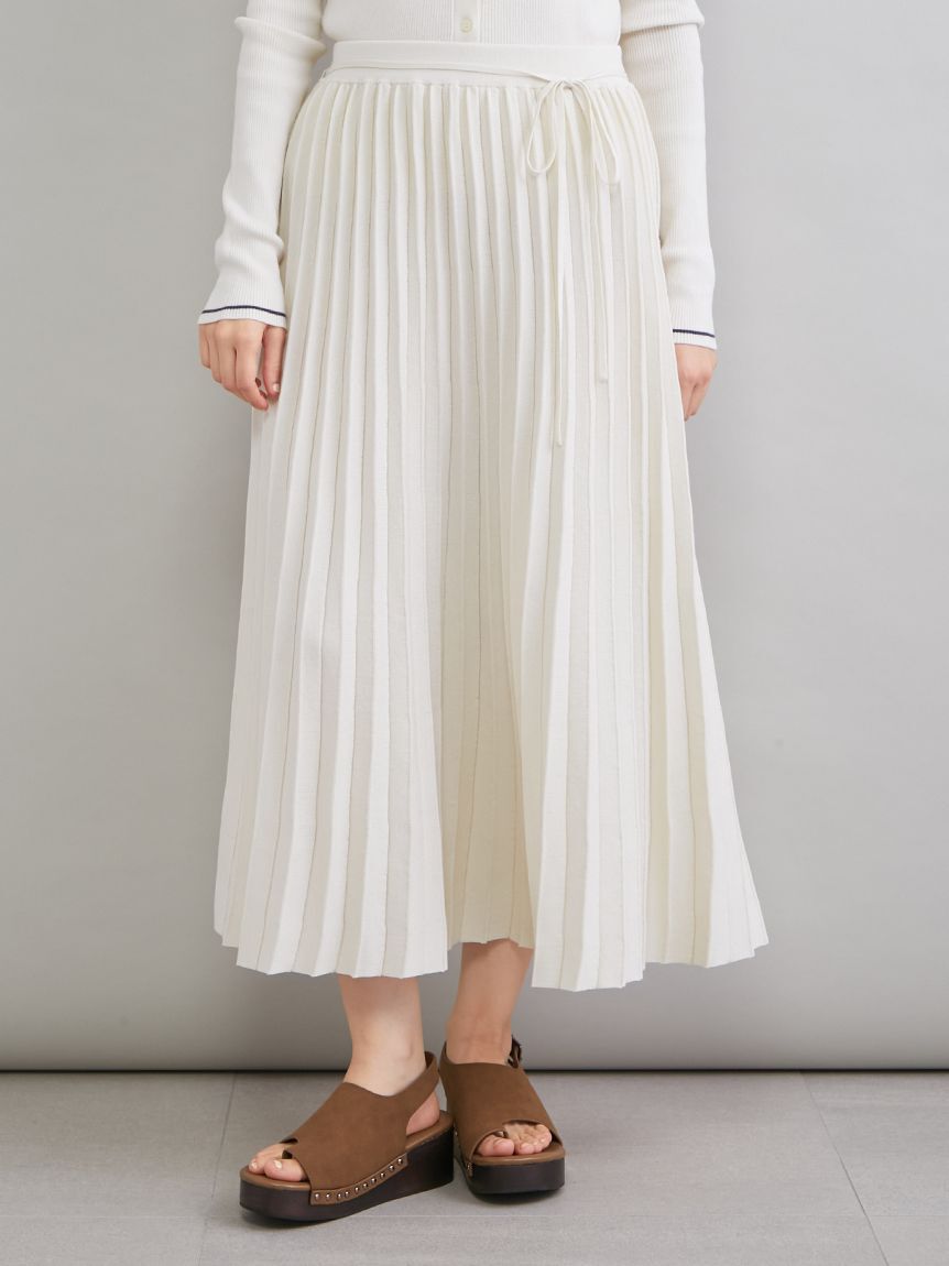 Mila Owen「ニットプリーツスカート」|スカート|