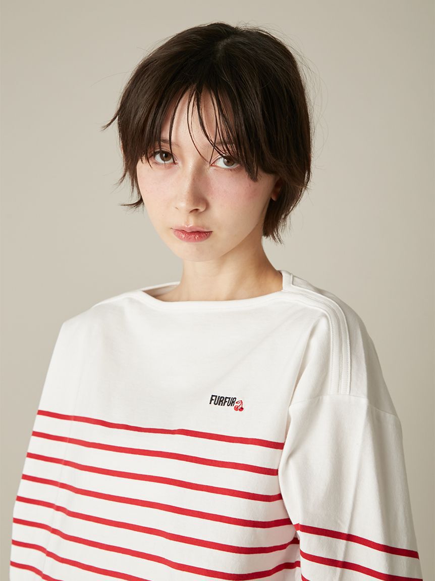 FURFUR「バスクボーダーロングスリーブTシャツ」|Tシャツ・カットソー|