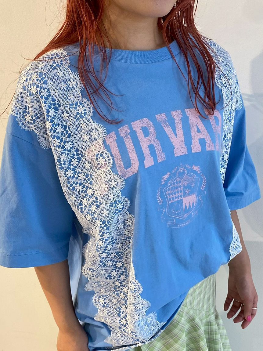 FURFUR「リメイクデザインレースTシャツ」|Tシャツ・カットソー|