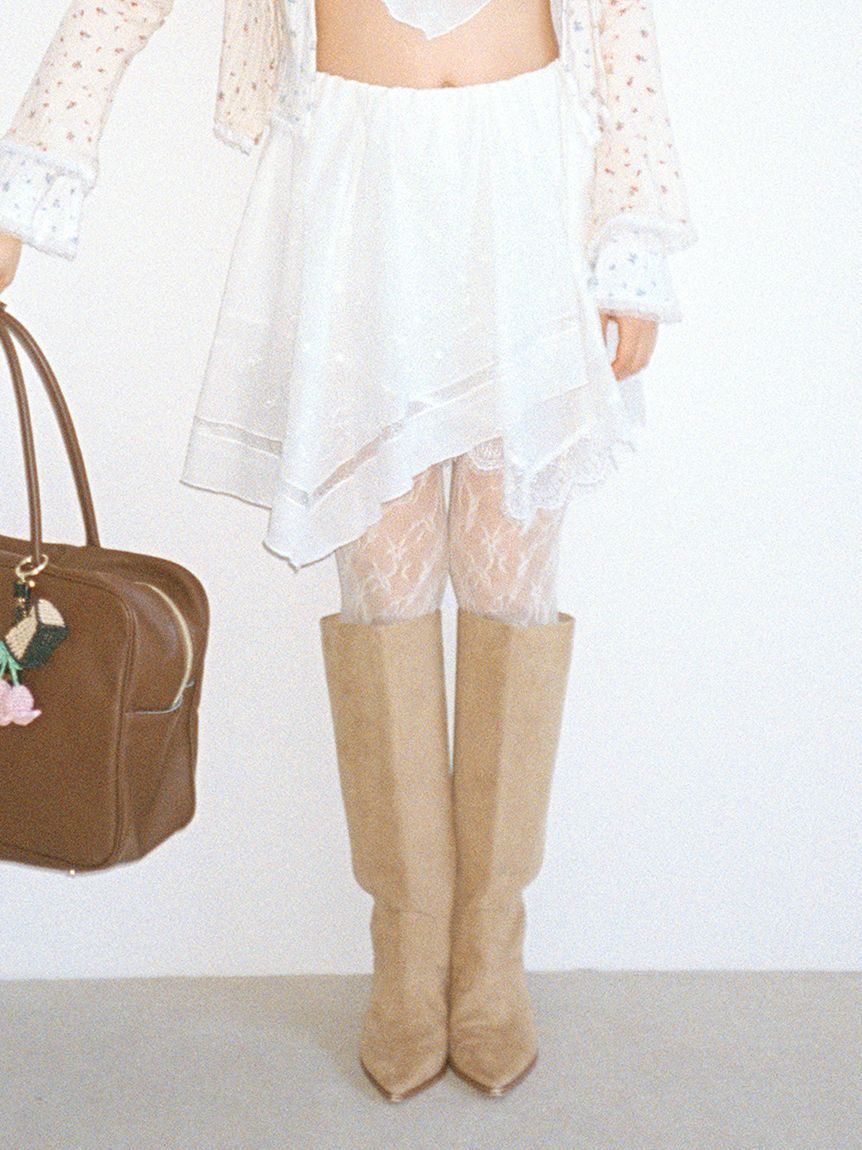 FURFUR「ハンカチ刺繍スカショーパン」|キュロット|