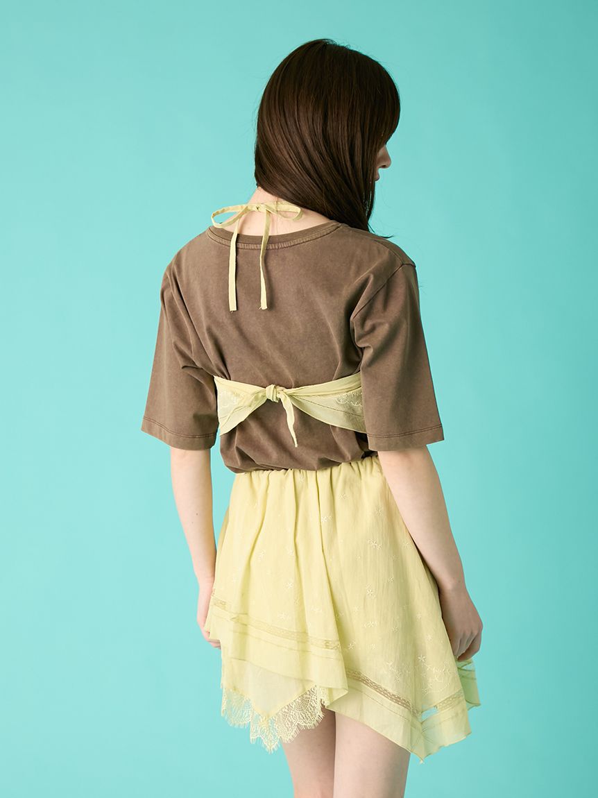 FURFUR「ハンカチ刺繍スカショーパン」|キュロット|