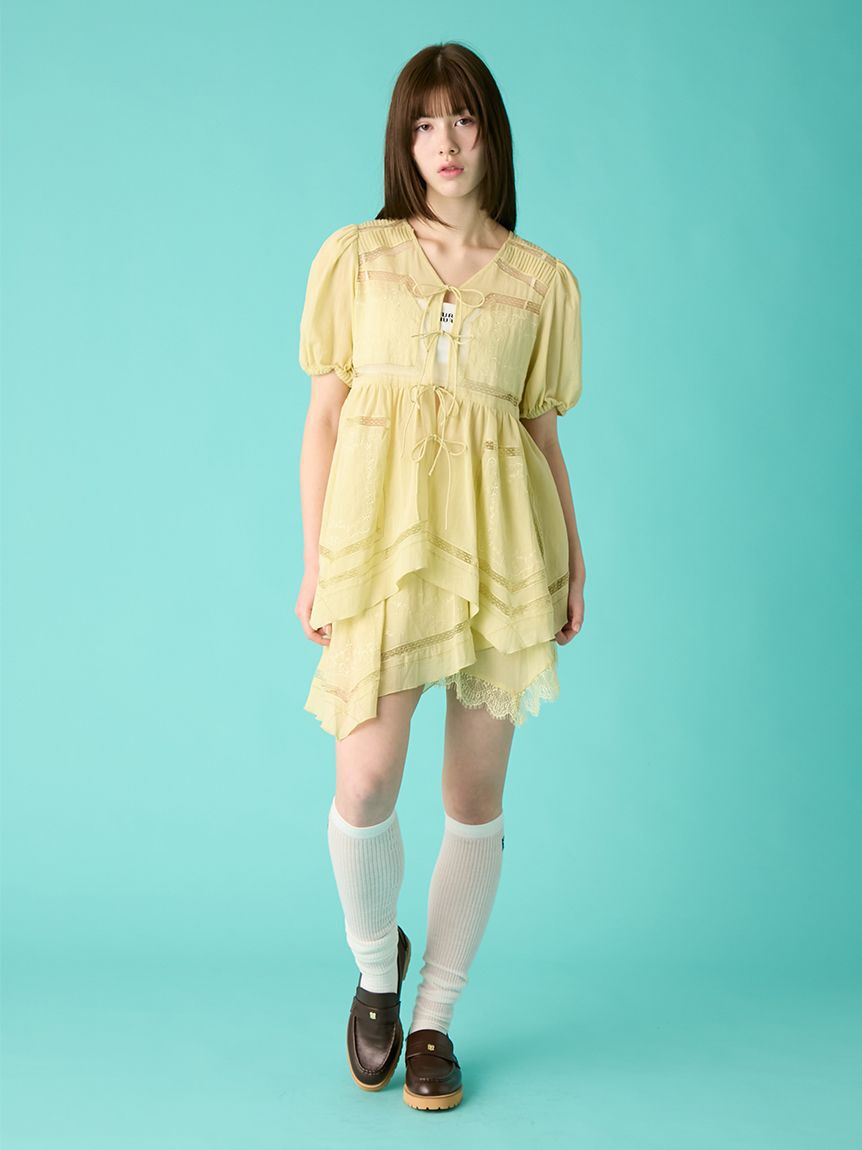 FURFUR「ハンカチ刺繍スカショーパン」|キュロット|