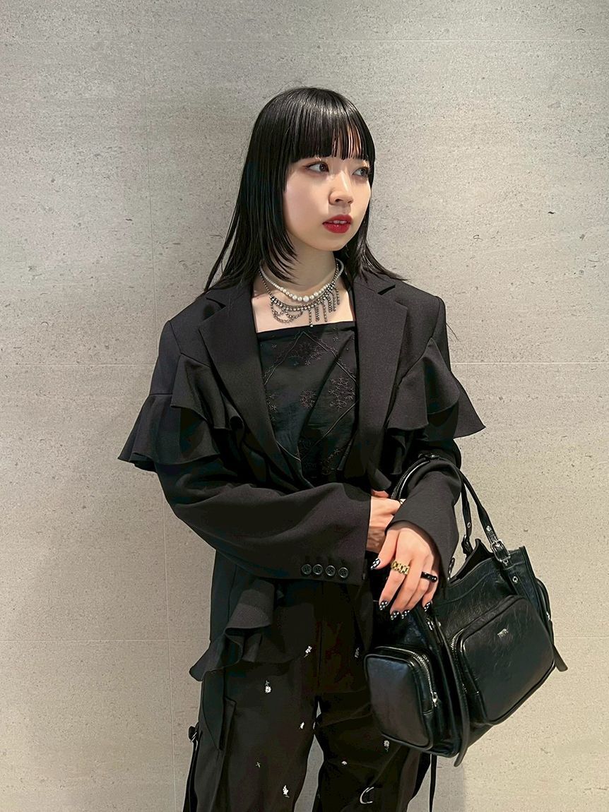 FURFUR「ハンカチ刺繍マルチウェイキャミソール」|キャミソール|