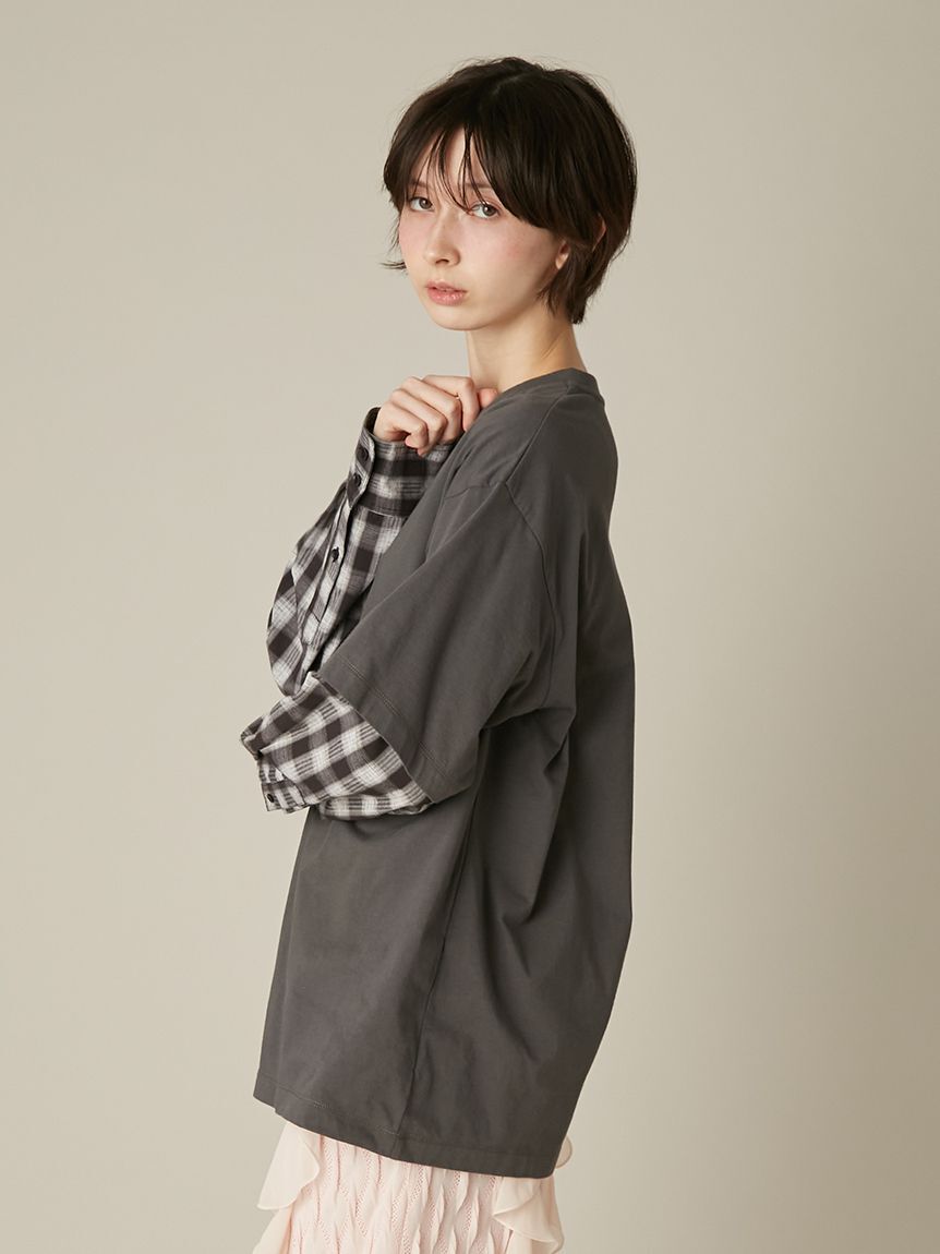 FURFUR「フェイクレイヤードキャットTシャツ」|Tシャツ・カットソー|