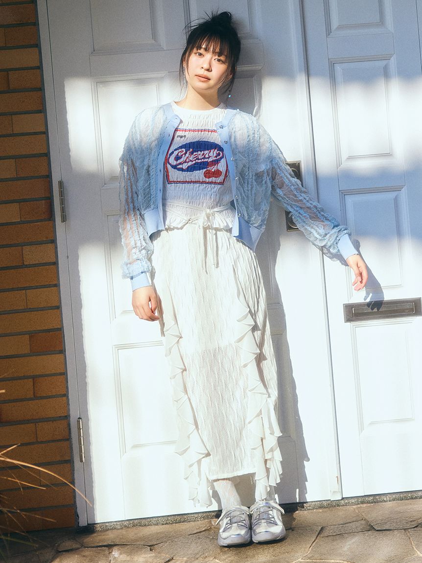 FURFUR「フルーツモチーフシャーリングTシャツ」|Tシャツ・カットソー|