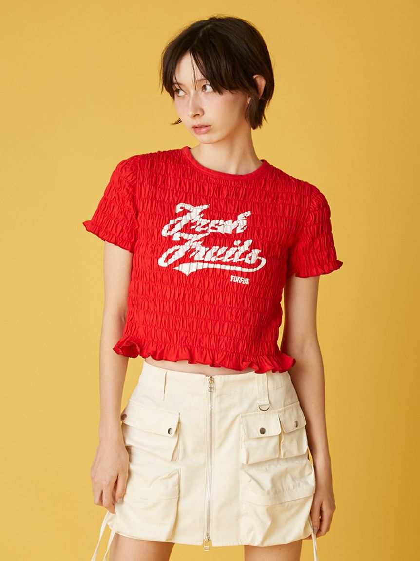 FURFUR「フルーツモチーフシャーリングTシャツ」|Tシャツ・カットソー|