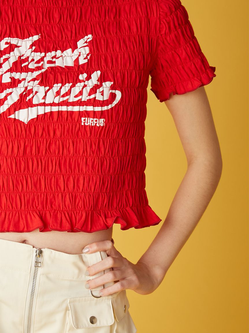 FURFUR「フルーツモチーフシャーリングTシャツ」|Tシャツ・カットソー|