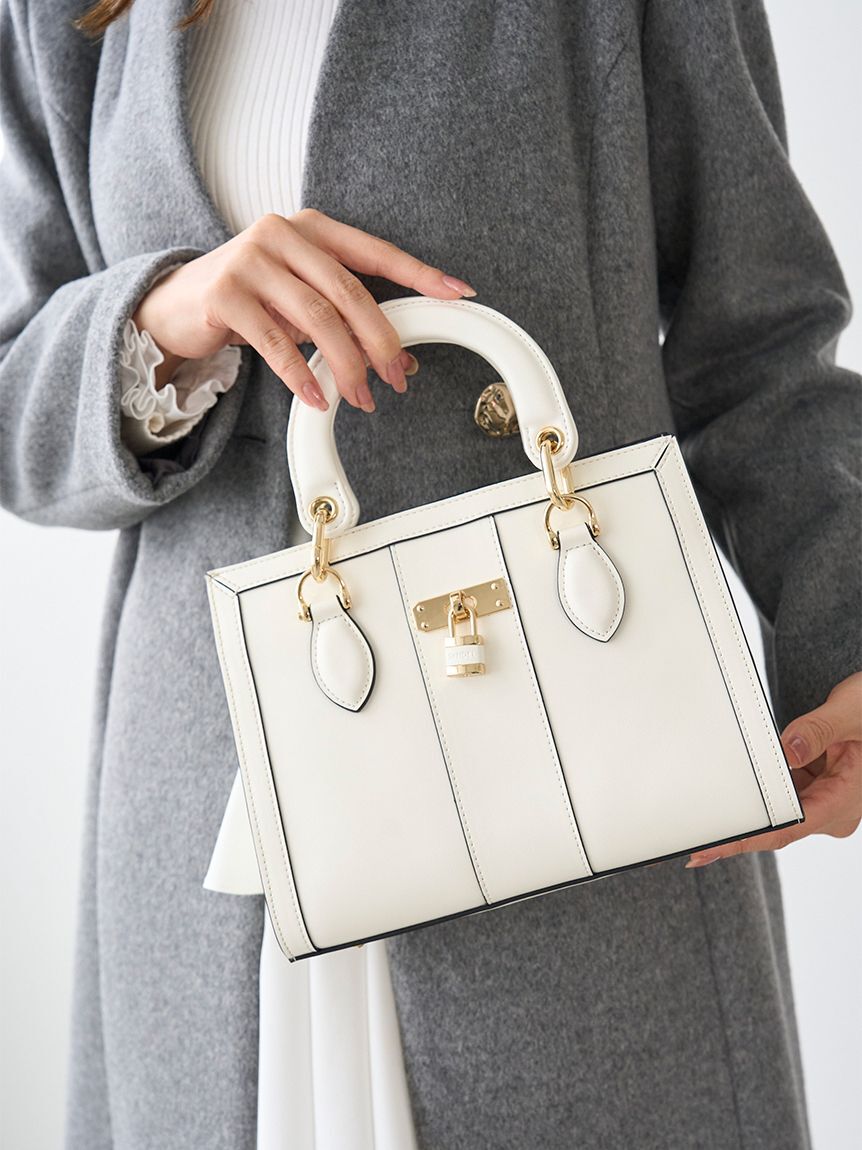 SNIDEL「スクエアパッドロックバッグ」|ハンドバッグ|IVR