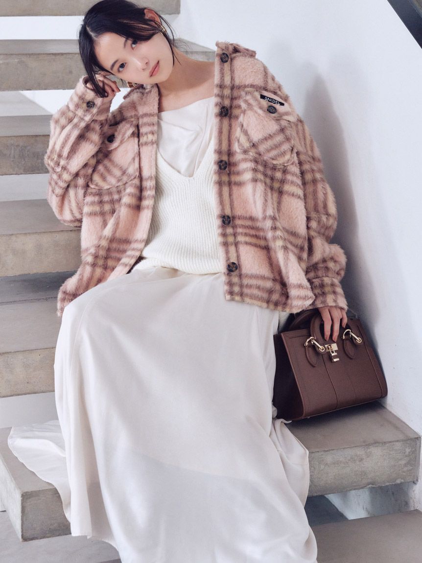 SNIDEL「スクエアパッドロックバッグ」|ハンドバッグ|