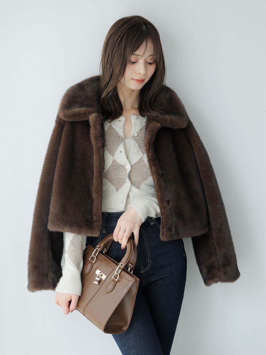 SNIDEL「スクエアパッドロックバッグ」|ハンドバッグ|