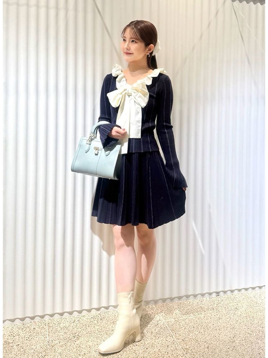 SNIDEL「スクエアパッドロックバッグ」|ハンドバッグ|