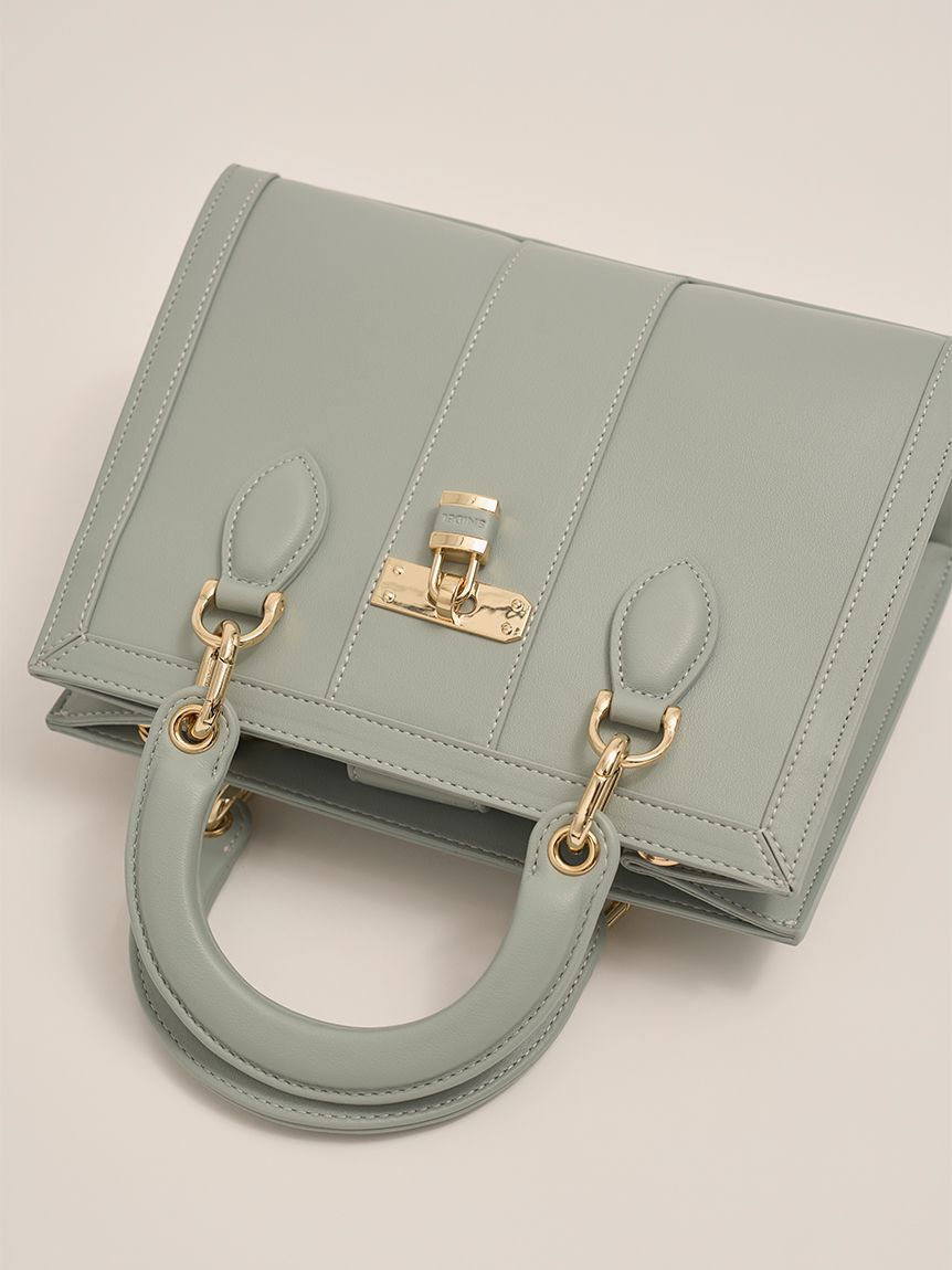 SNIDEL「スクエアパッドロックバッグ」|ハンドバッグ|