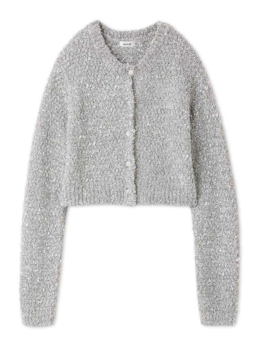 FRAY I.D「スパングルヤーンラメカーディガン」|カーディガン|