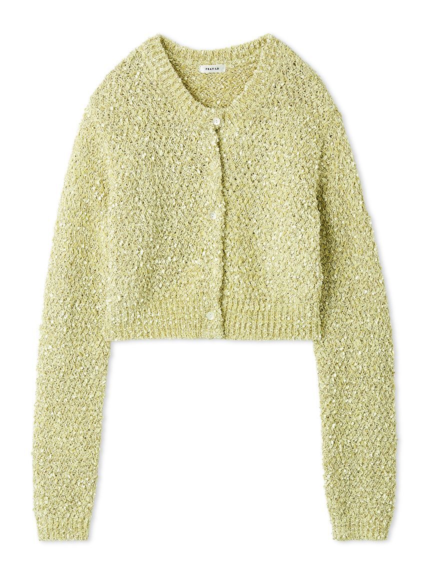 FRAY I.D「スパングルヤーンラメカーディガン」|カーディガン|YEL