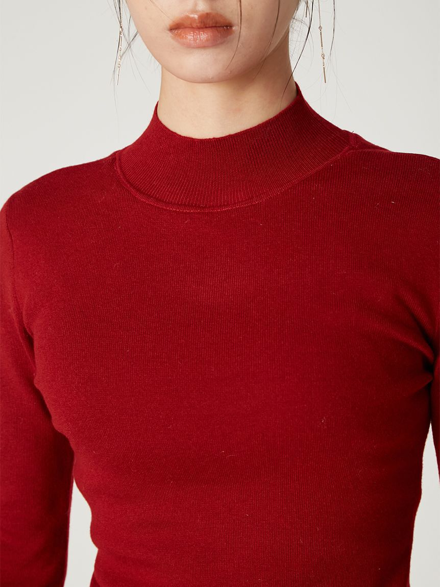 FRAY I.D「シルクブレンドバックオープンタートルニット」|ニット・セーター|