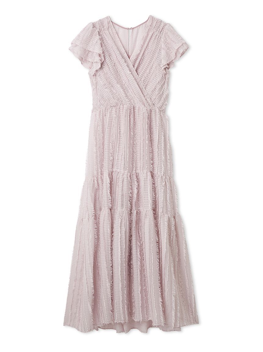 FRAY I.D「【00サイズあり】フリンジジャカードティアードワンピース」|ワンピース|