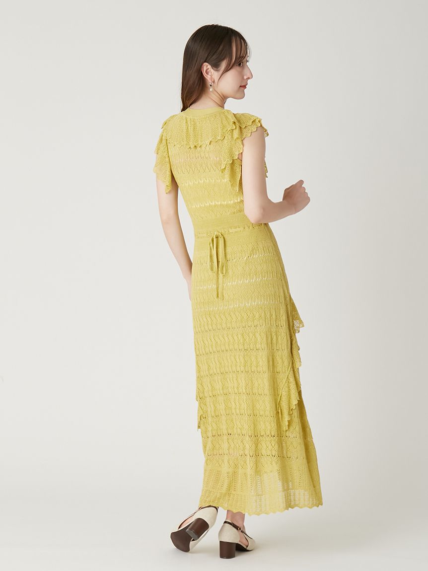 FRAY I.D「【00サイズあり】ポロニットドッキングワンピース」|ワンピース|