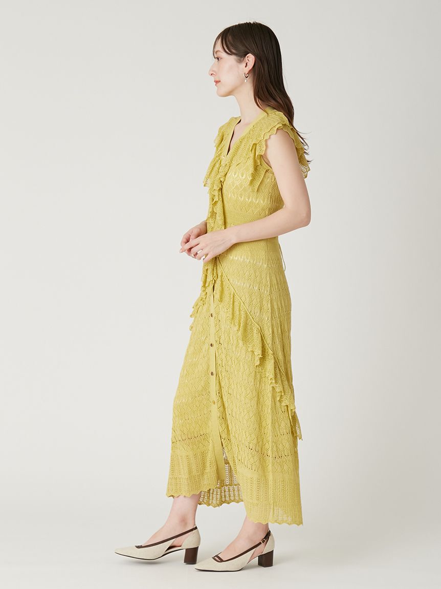 FRAY I.D「【00サイズあり】ポロニットドッキングワンピース」|ワンピース|