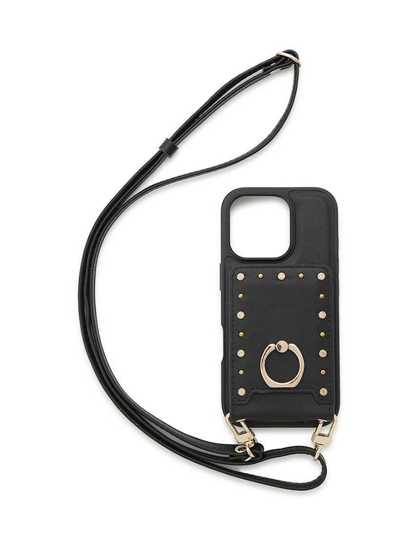 CELFORD「【リュタン】ビジュースタッズスマホケース」|その他|BLK
